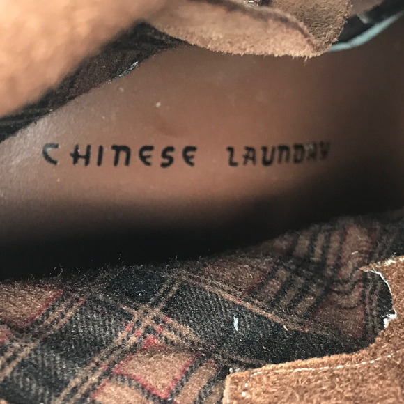 Chinese Laundry Fearsome Suede Booties Heels Womens 8M - Picture 12 of 15